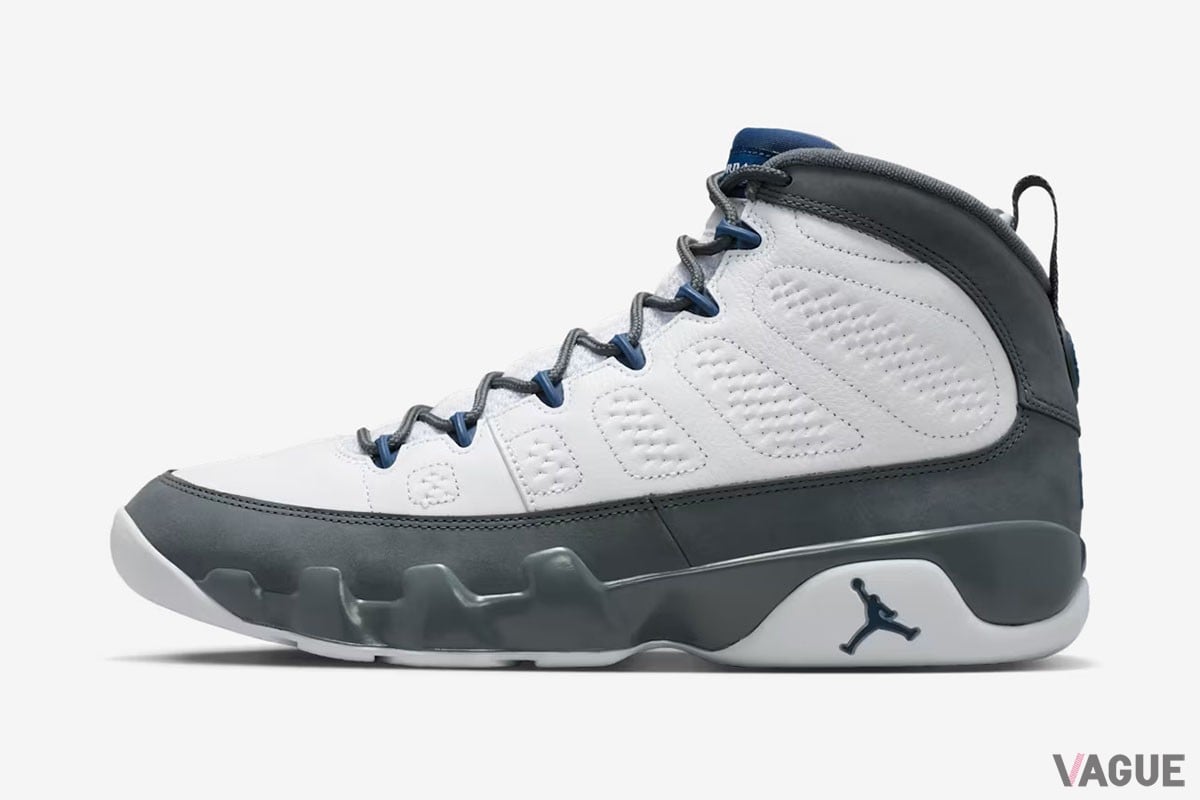「エア ジョーダン 9」の人気カラー“フリントグレー＆フレンチブルー”が待望の復活