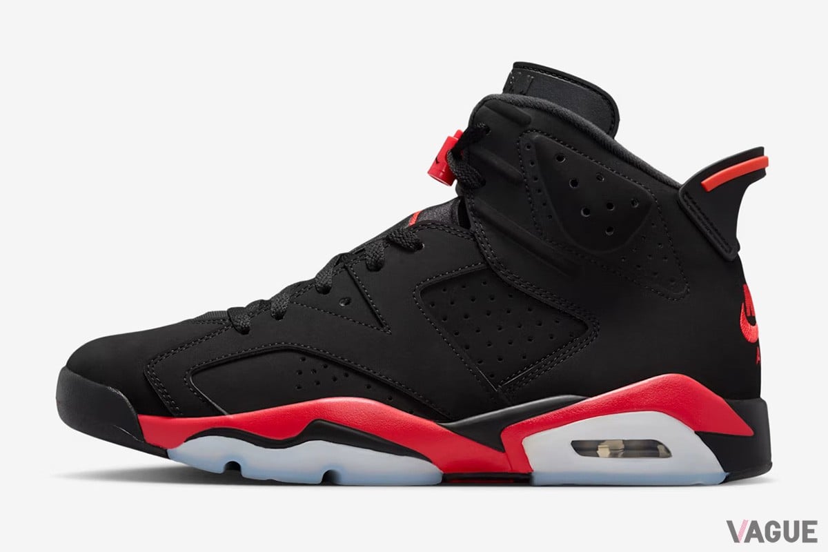 「エア ジョーダン 6」の誕生35周年を記念してリリースされる幻のカラー“インフラレッド セールスマン”