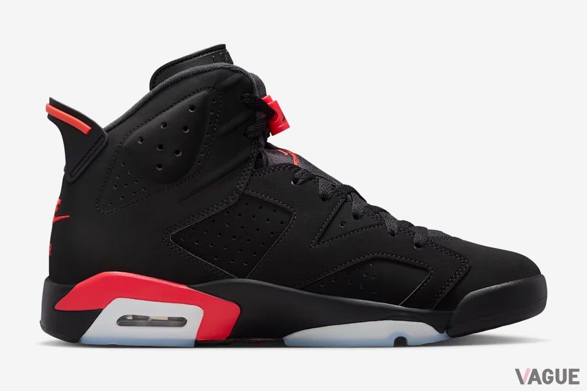 「エア ジョーダン 6」の誕生35周年を記念してリリースされる幻のカラー“インフラレッド セールスマン”