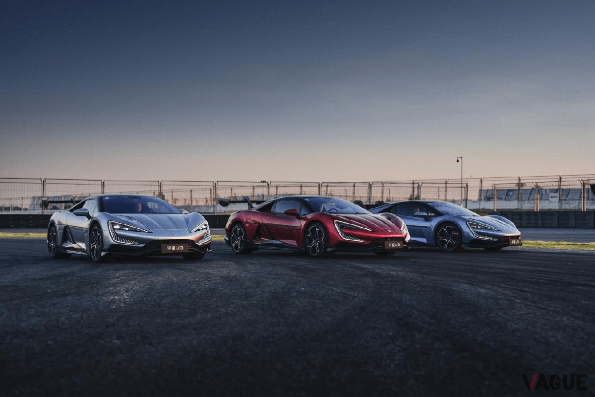 仰望のハイパフォーマンス電気自動車「U9」。4基のモーターを搭載し、総出力は3000psオーバー