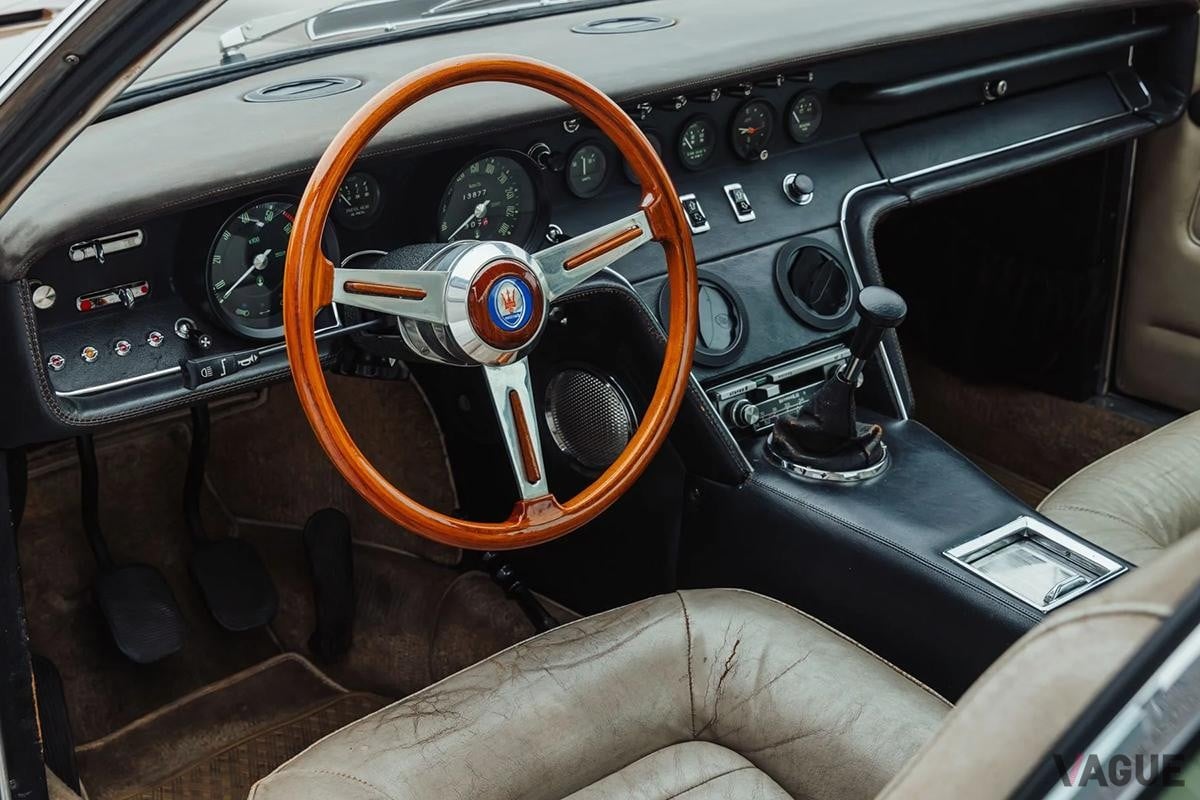 オークションに出品予定の1969年式マセラティ「ギブリ4.7クーペ」(c)BROAD ARROW Auctions