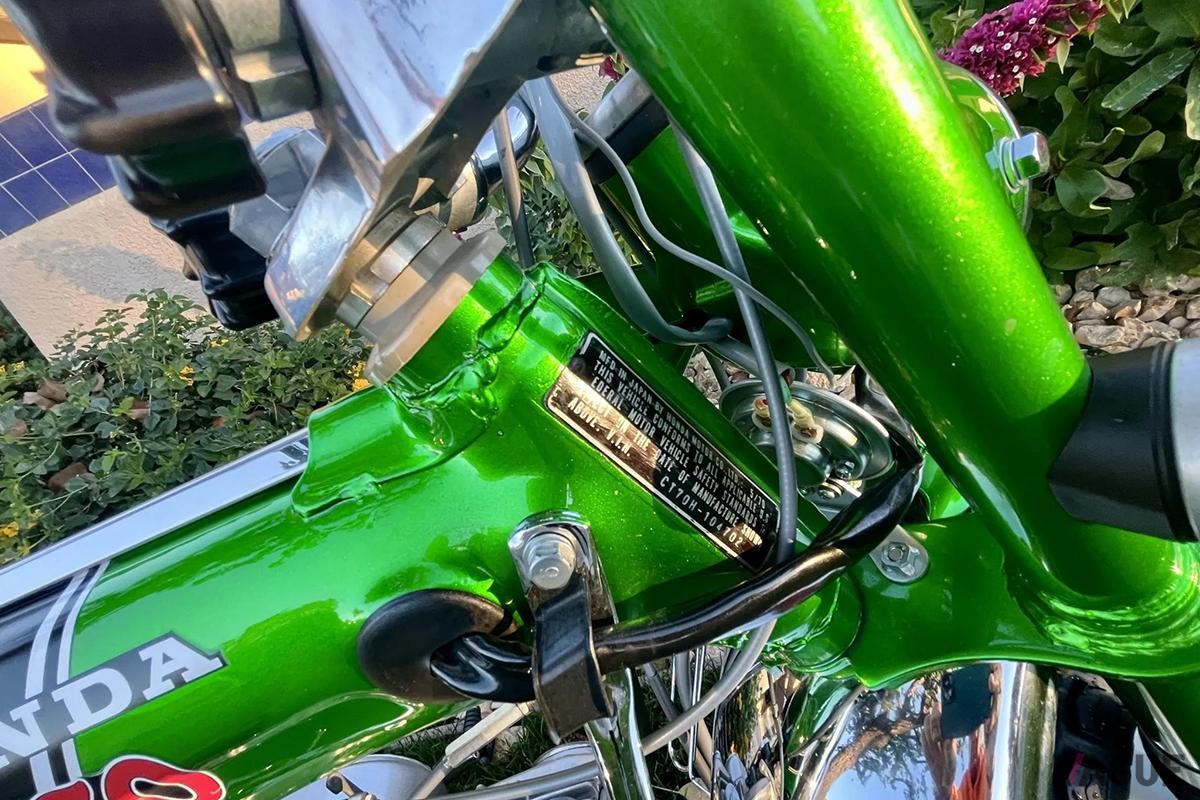 米国オークションに出品され高値落札された1970年式ホンダ「CT70トレイル」