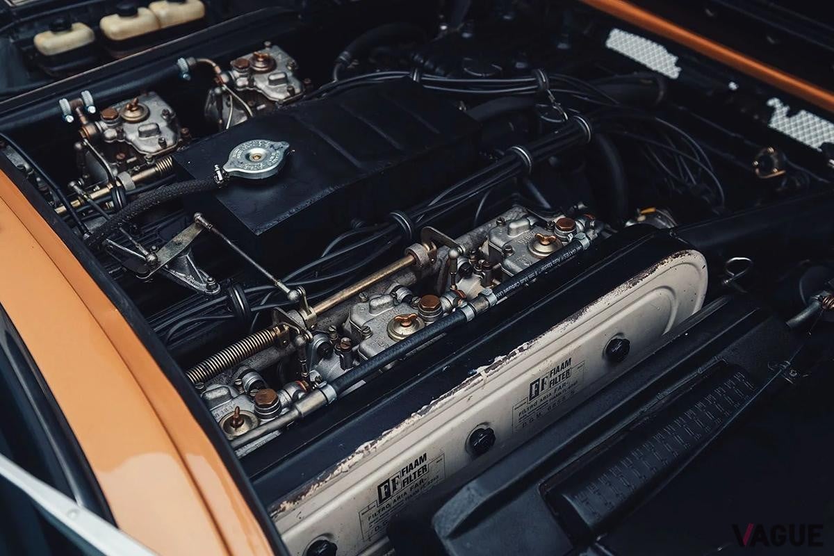 オークションに出品された1972年式ランボルギーニ「ハラマ400GT」(c)BROAD ARROW Auctions