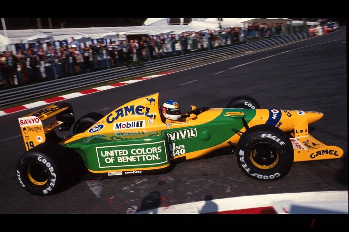 往年の「ベネトンB192」(c)BROAD ARROW Auctions