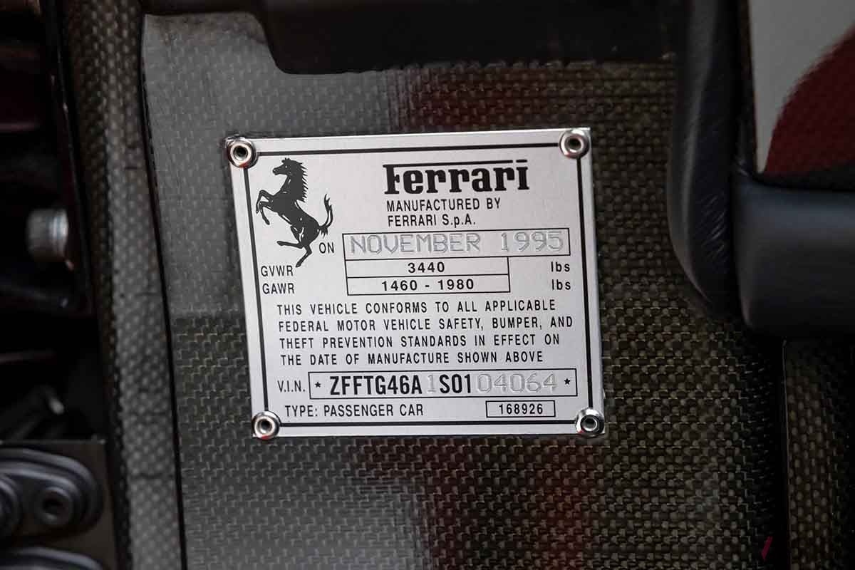 オークションに出品され高値で落札された1995年式フェラーリ「F50」ted7.com(c)2025 Courtesy of RM Sotheby's