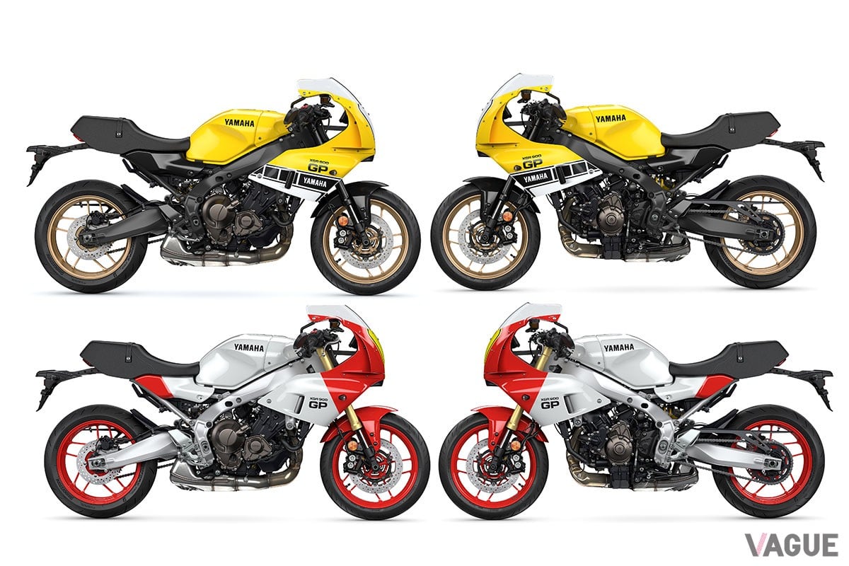 “USインターカラー”を想起させる新色“イエロー”と継続色“ホワイト”がそろったヤマハ「XSR900 GP ABS」