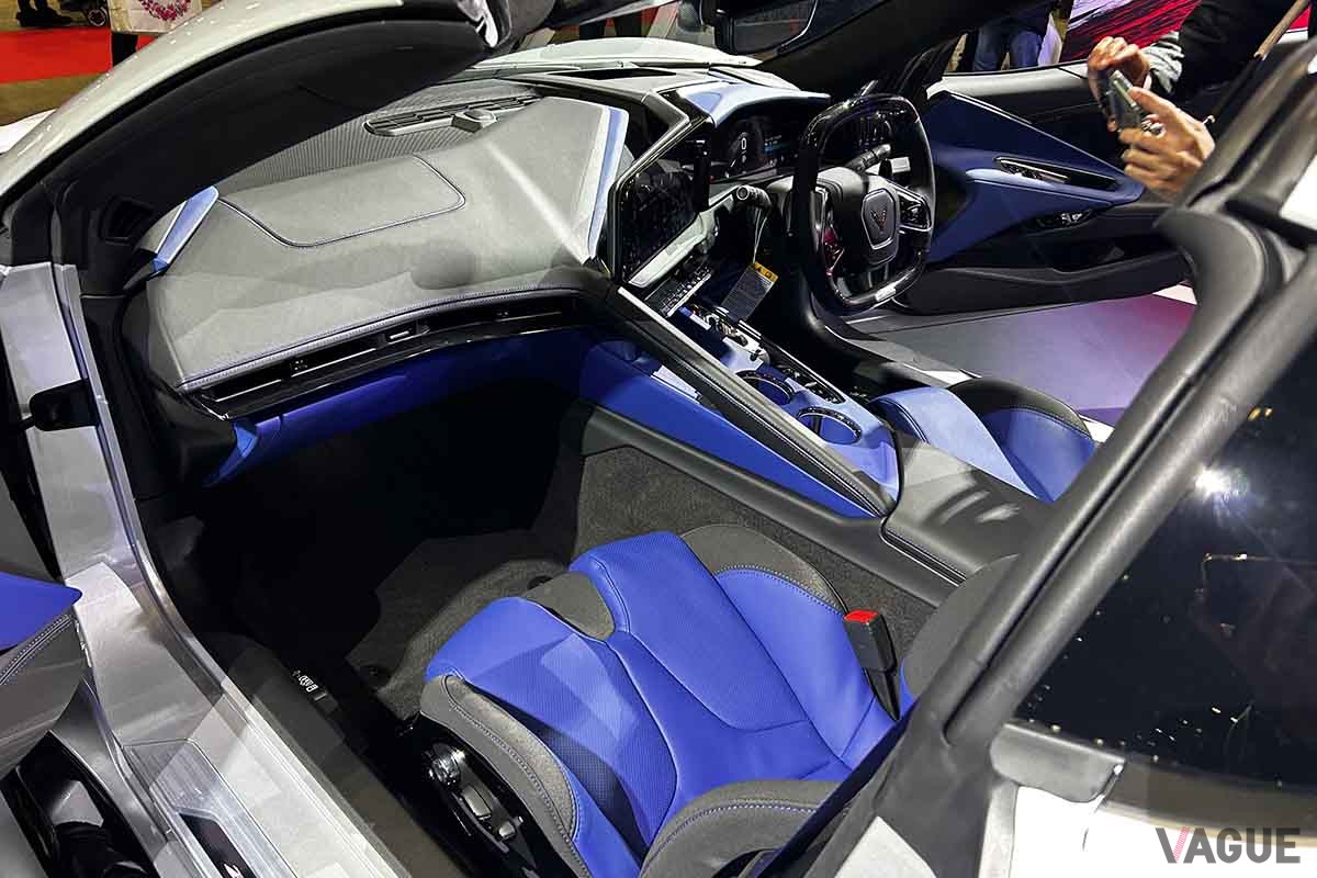 東京オートサロンで展示されている新型「シボレー・コルベットZ06」