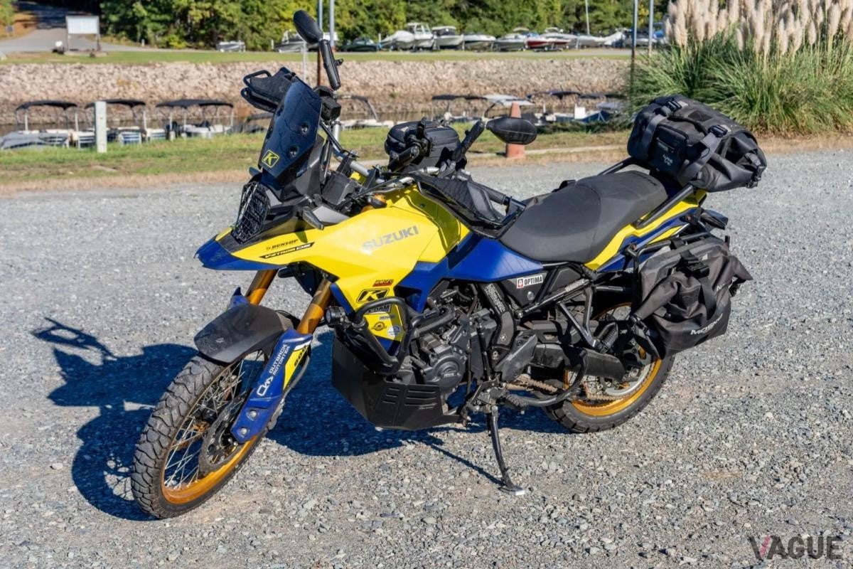 オークションに出品された2024年式スズキ「Vストローム800DE」