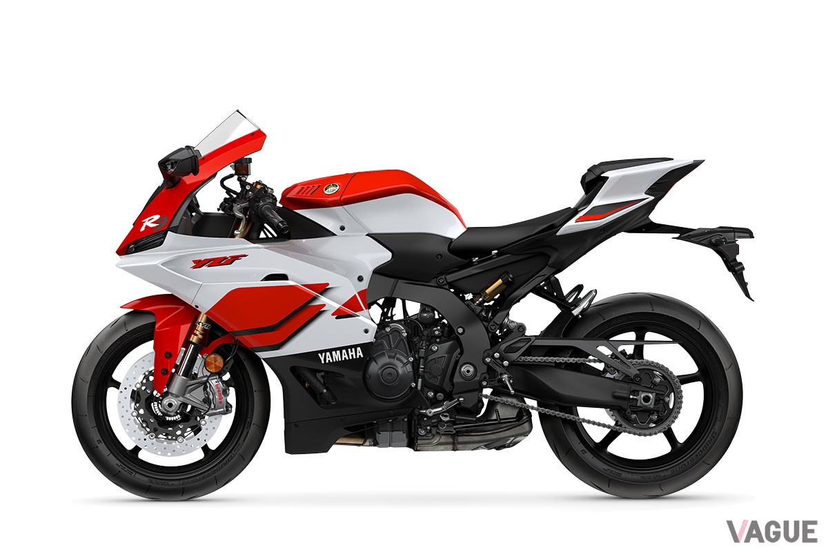 ヤマハ創立70周年の記念カラーをまとった「YZF-R9」