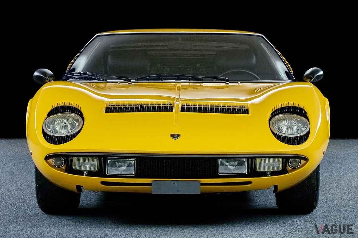 2026年1月にオンラインで開催されるオークションに出品される予定の1971年式ランボルギーニ「ミウラP400S」(c)BROAD ARROW Auctions