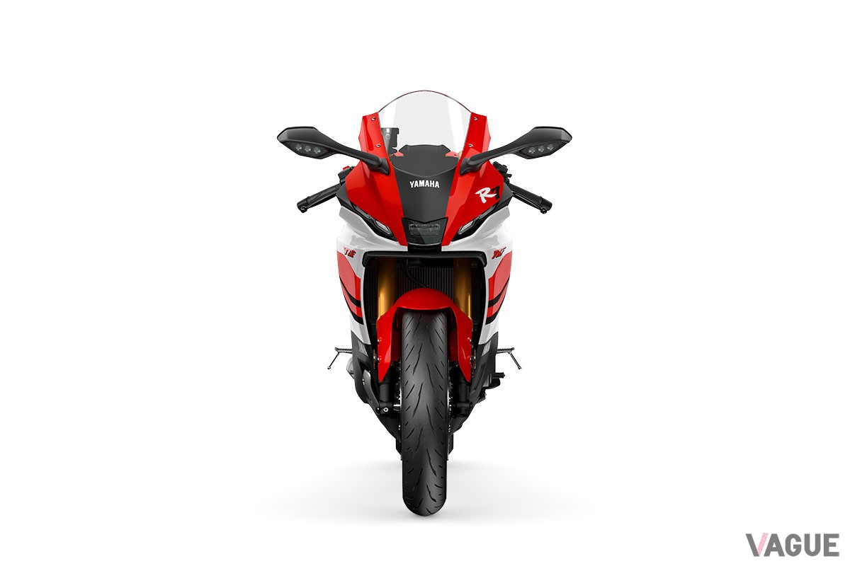 ヤマハ創立70周年の記念カラーをまとった「YZF-R7」
