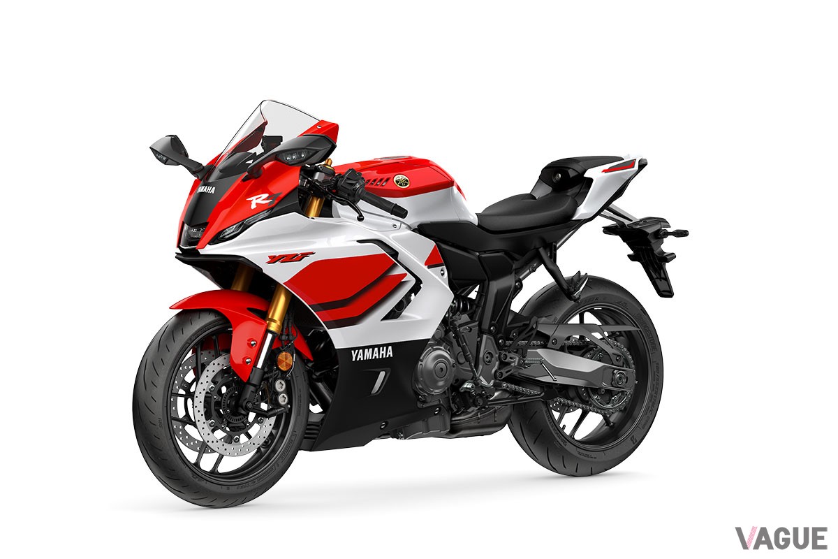 ヤマハ創立70周年の記念カラーをまとった「YZF-R7」