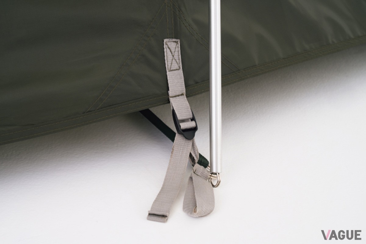 SUPPORT BELT SYSTEM採用により、設営・撤収がスムーズ
