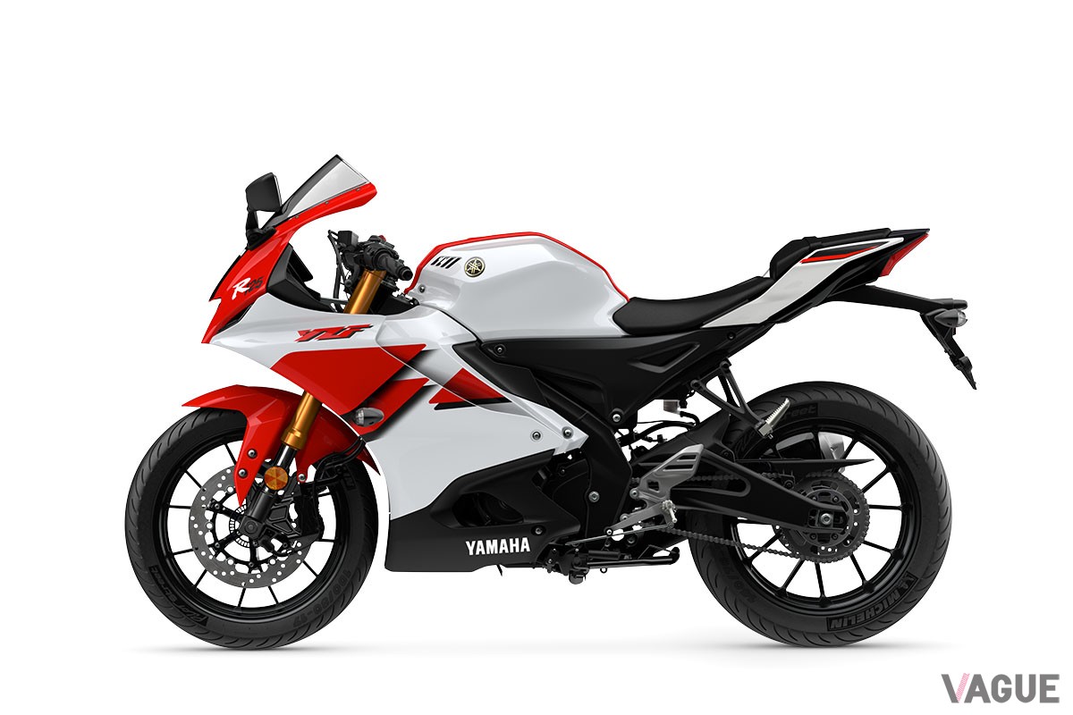ヤマハ創立70周年の記念カラーをまとった「YZF-R125」