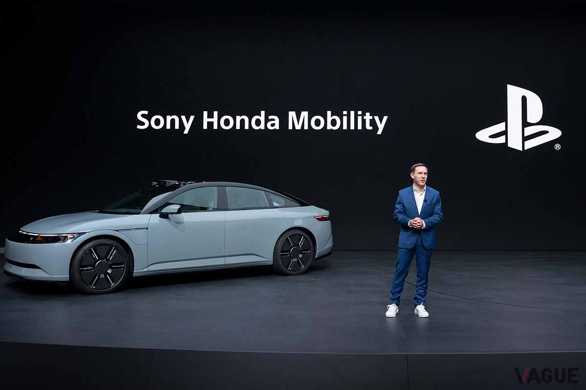 ソニー・ホンダモビリティのプレスカンファレンスの様子