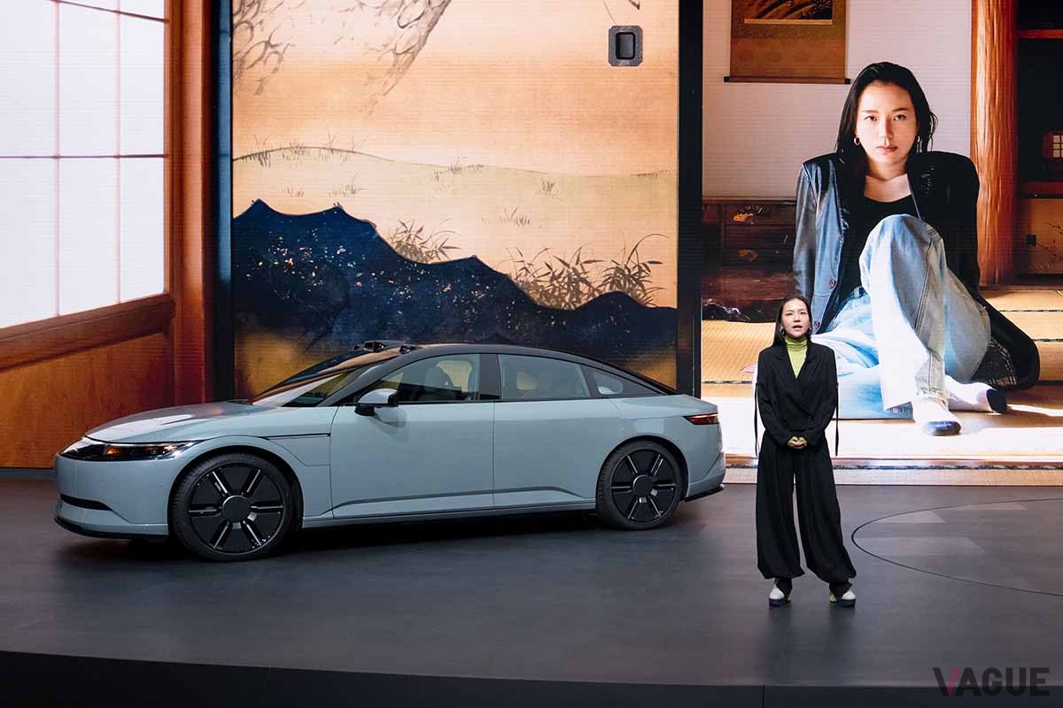 ソニー・ホンダモビリティのプレスカンファレンスの様子