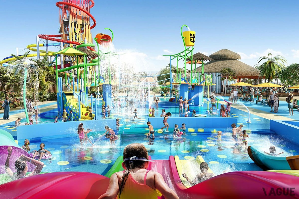 ロイヤル・カリビアン・インターナショナル最大の屋外プール「スプラッシュアウェイベイ」