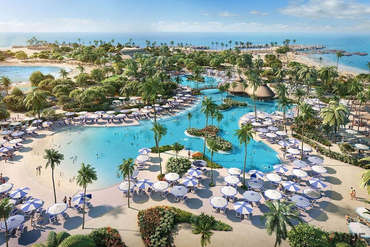 カリブ海最大の淡水プール「オアシスラグーン」