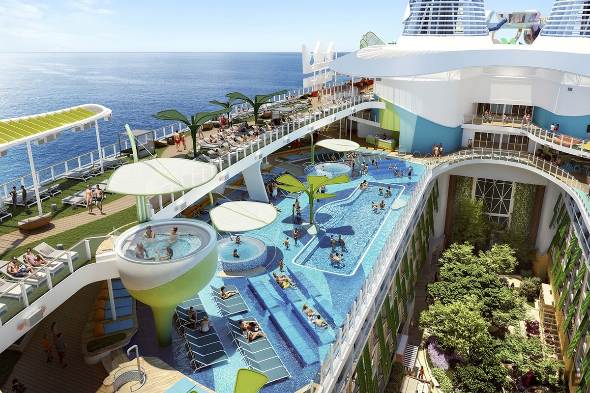 本物の草木が植えられた公園「セントラルパーク」