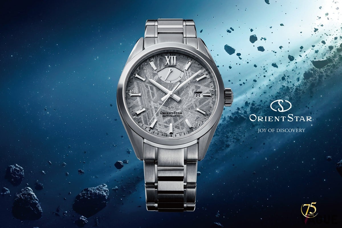 ダイヤルにメテオライトを採用した、75周年を記念する国内20本の限定モデル「M34 F8 デイト」