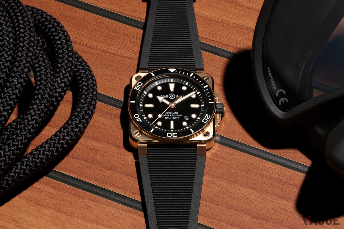 海の世界と親和性の高い素材であるブロンズをケースに採用したダイバーズウォッチの新作「BR-03 ダイバー ブラック ブロンズ」