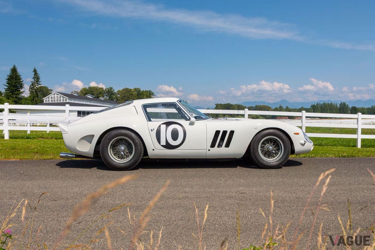 Mecumのオークションに出品された「250GTO」で唯一のホワイト仕様。右ハンドル車という貴重なモデル（C）Mecum Auctions