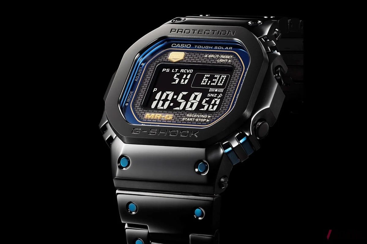 「MRG-B5000BA」。ブルーのアクセントを施したカラーバリエーション。水墨画でも用いられる「青墨」をイメージしたブルーによって禅の精神性も感じさる表現に。