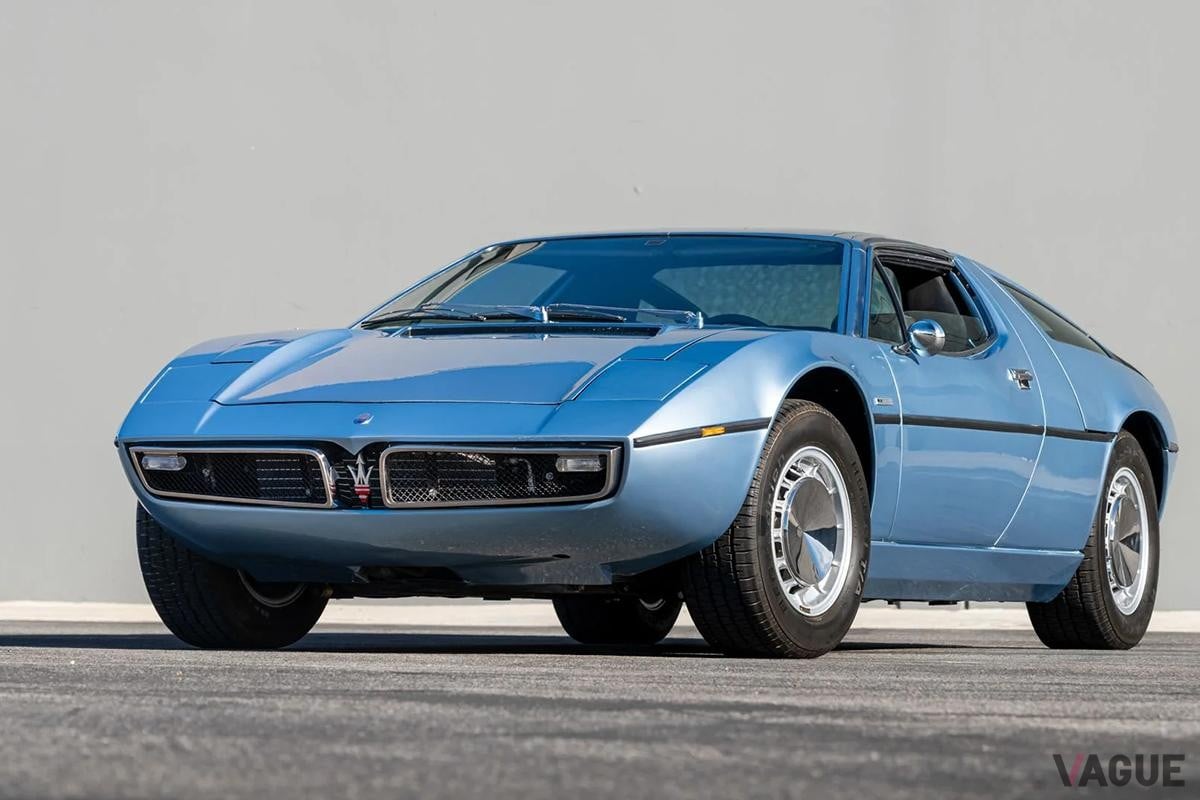 オークションに出品され落札された1972年式マセラティ「ボーラ」(c)BROAD ARROW Auctions