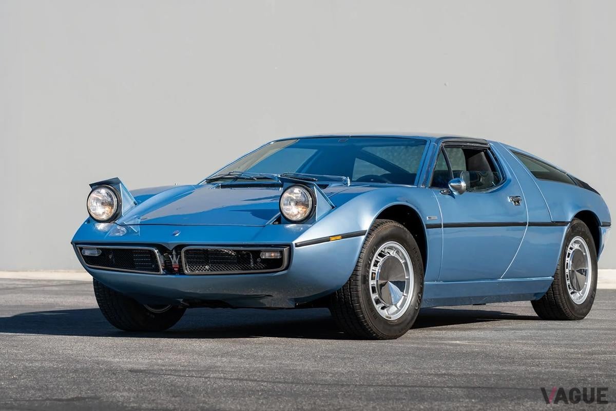 オークションに出品され落札された1972年式マセラティ「ボーラ」(c)BROAD ARROW Auctions