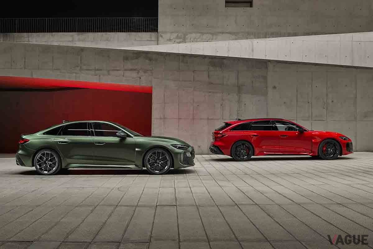 世界初公開されたアウディ新型「RS5セダン」と「RS5アバント」