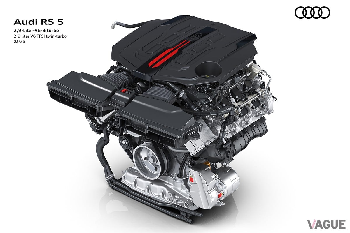 世界初公開されたアウディ新型「RS5」の技術解説