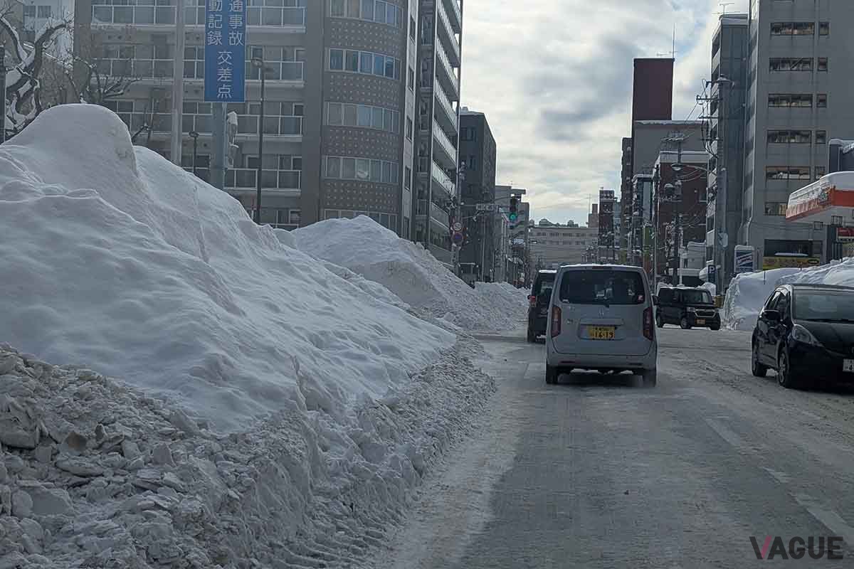 2026年1月、大雪に見舞われた北海道・札幌の様子