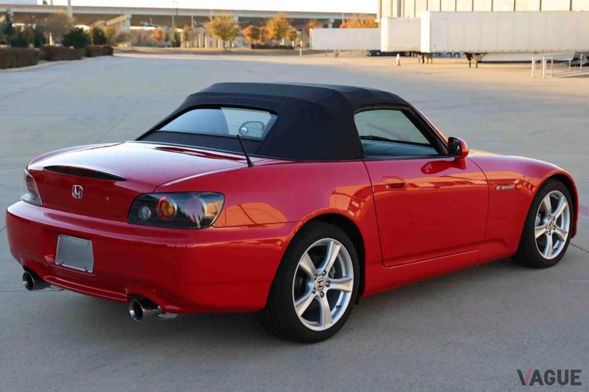 オークションに出品された2008年式ホンダ「S2000」