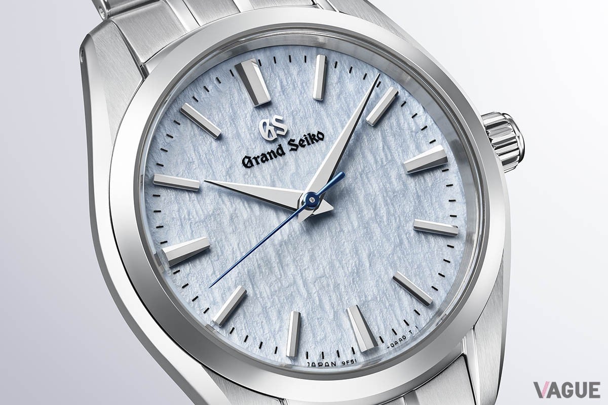 「SBGX361」では晴れわたった空の青色を反射した雪原の情景をイメージした“雪白ブルー”を採用。爽やかなカラーが手元に知性とエレガンスを添える