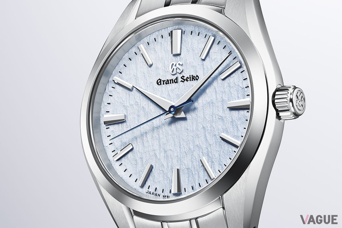 「SBGX361」では晴れわたった空の青色を反射した雪原の情景をイメージした“雪白ブルー”を採用。爽やかなカラーが手元に知性とエレガンスを添える