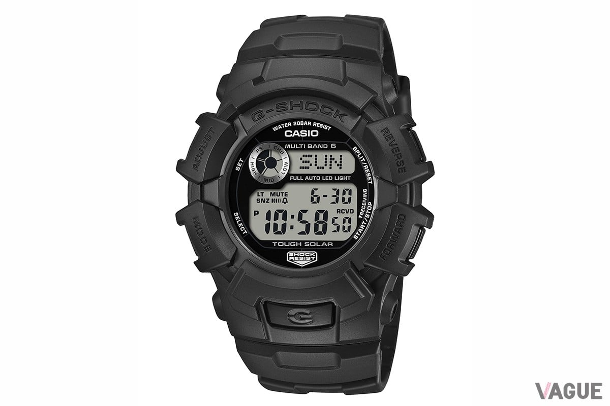 「GW-2320FP」。デジタル表示のみのシンプルなデザインで各種情報を明確に表示する。