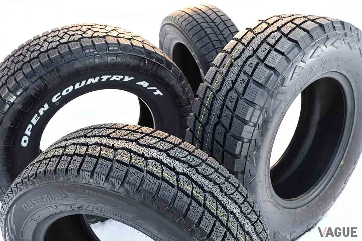 トーヨータイヤのSUV用冬タイヤ。それぞれに特徴がある