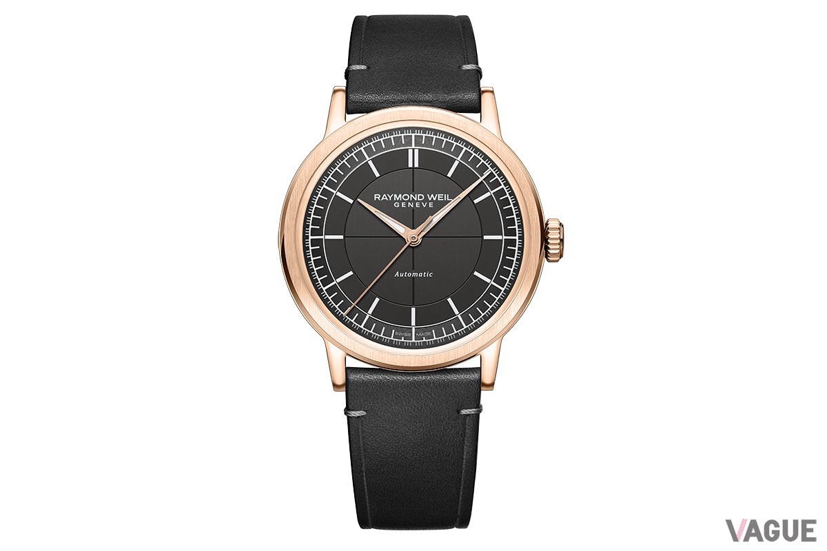 1930年代に流行のセクターダイヤルを現代的に再解釈した「ミレジム」。新色はアンスラサイトとゴールドによる「静謐×華やか」な組み合わせが印象的な一本に。2月20日より発売。