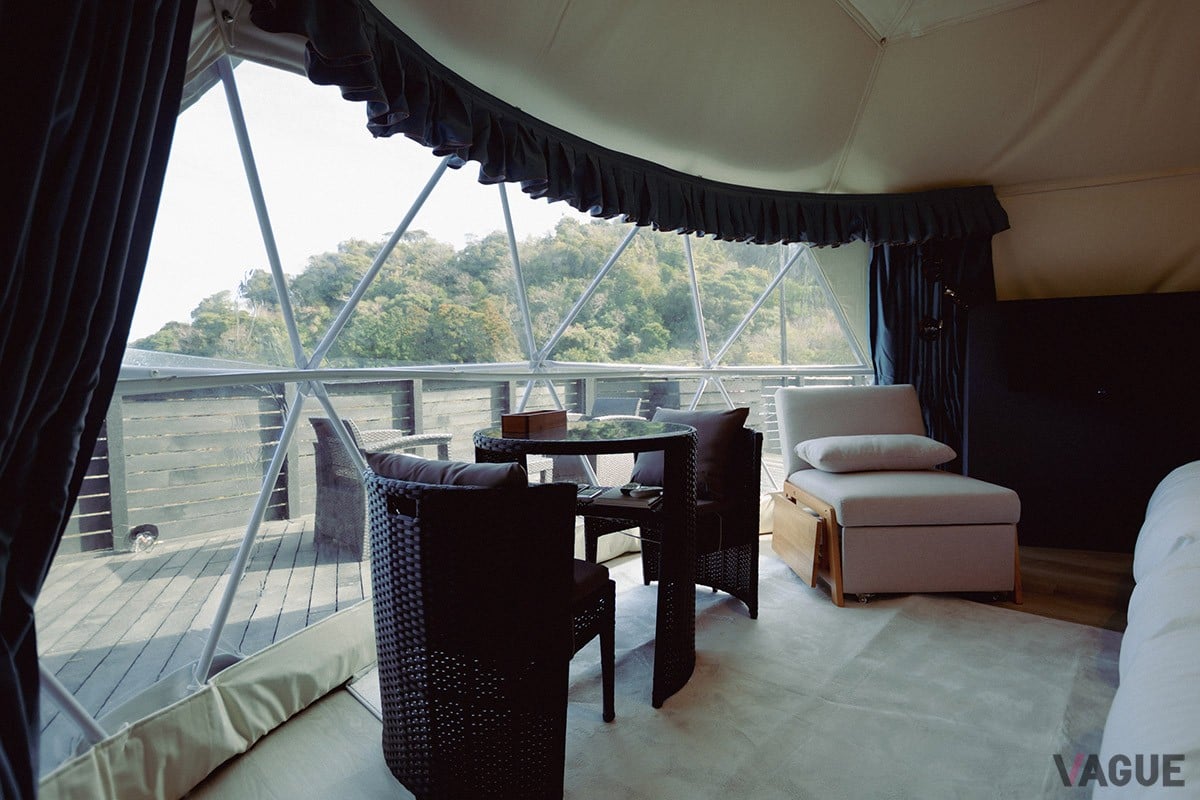 プライベートドーム：窓からの景色