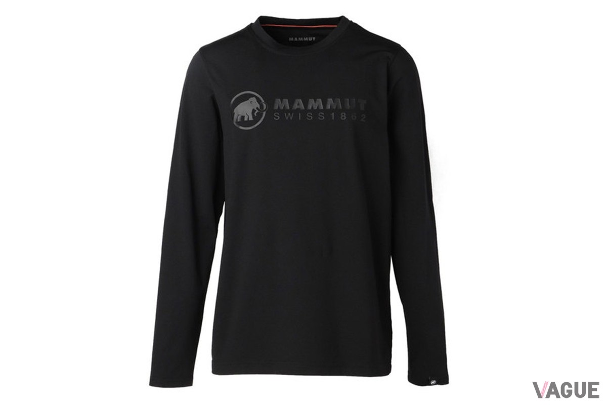 QD ロゴプリント ロングスリーブTシャツ AF プレミアムブラック：1万2100円