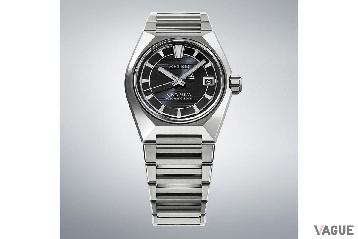 ブラックダイヤルは「東京の夜を車が駆け抜ける時の疾風」を表現したもの（品番：HKF003J）