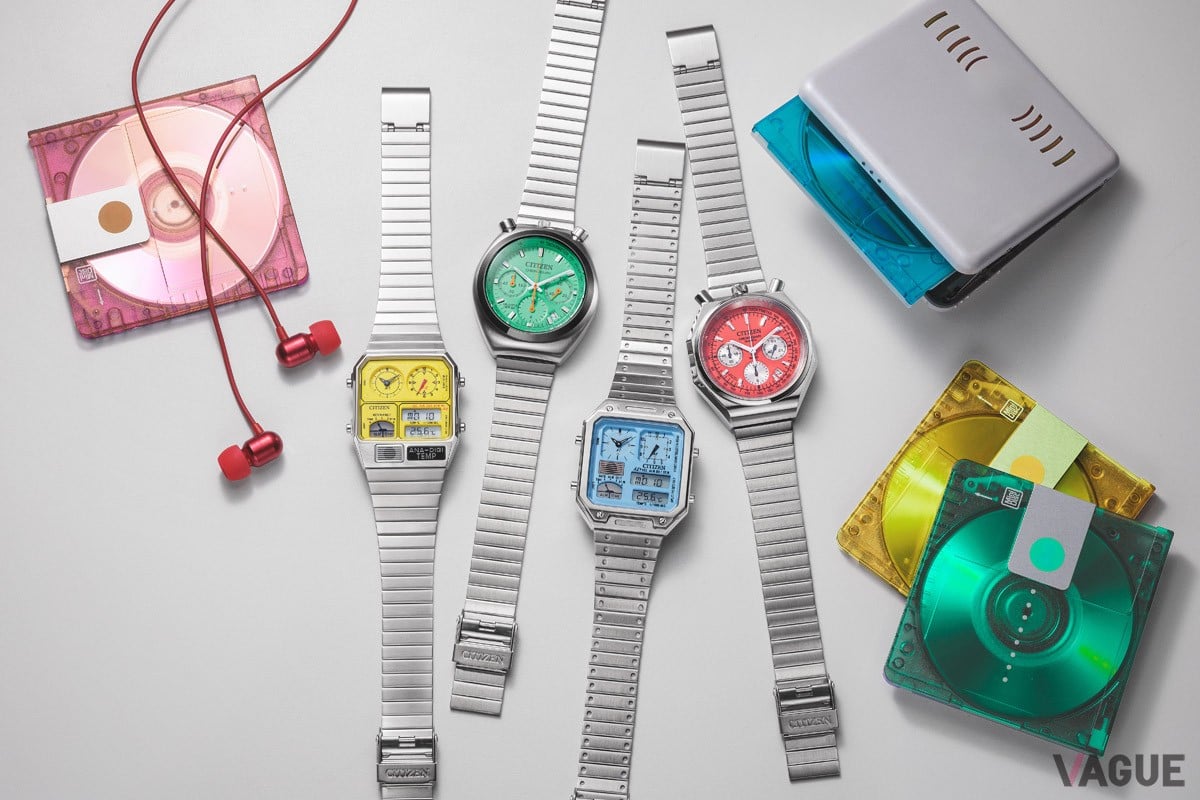 1990年代テイストの色使いやダイヤルに、遊び心と機能性を備えたレコードレーベルの限定モデル4タイプ