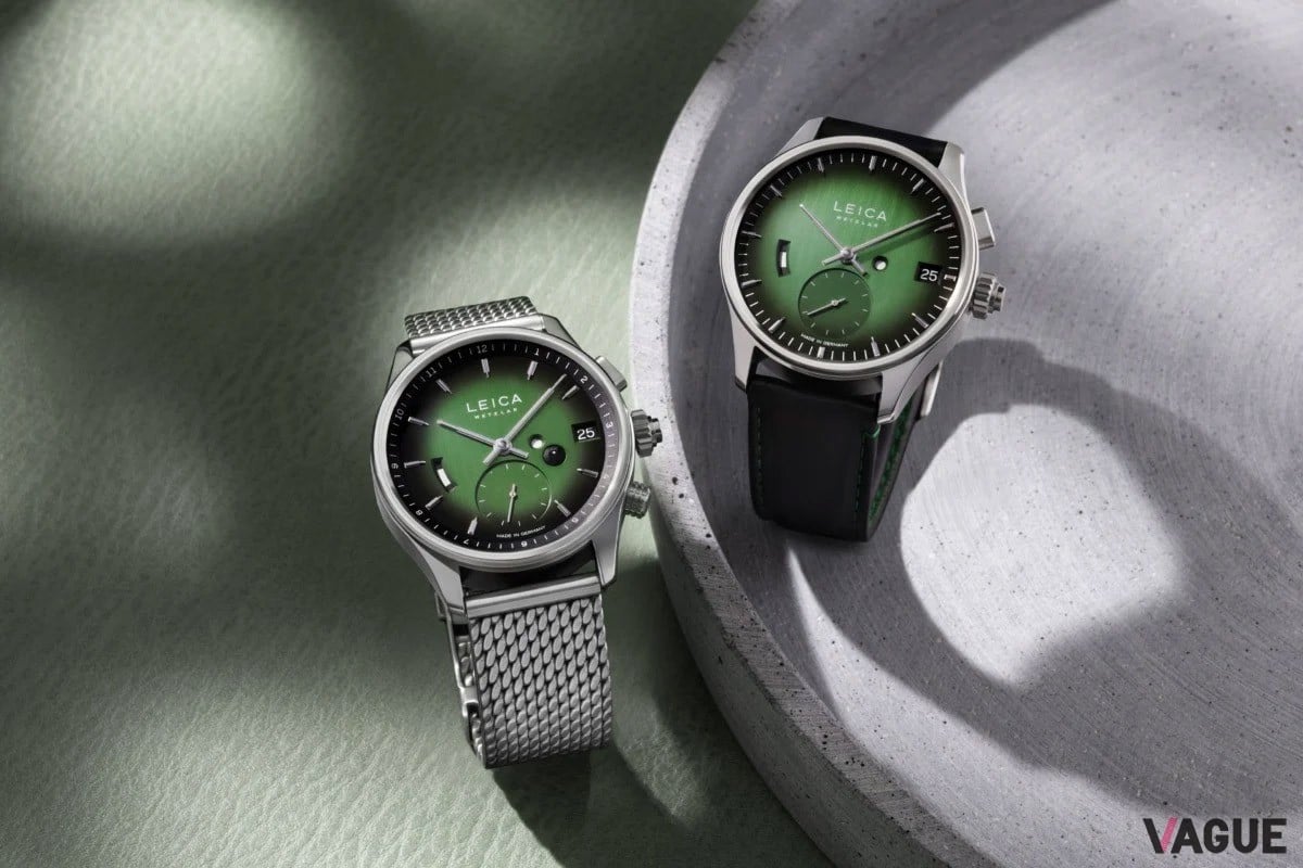 左より「ライカ ZM 2 Urban Green」（253万円 消費税込）、 「ZM 1 Urban Green」（183万7000円 同）