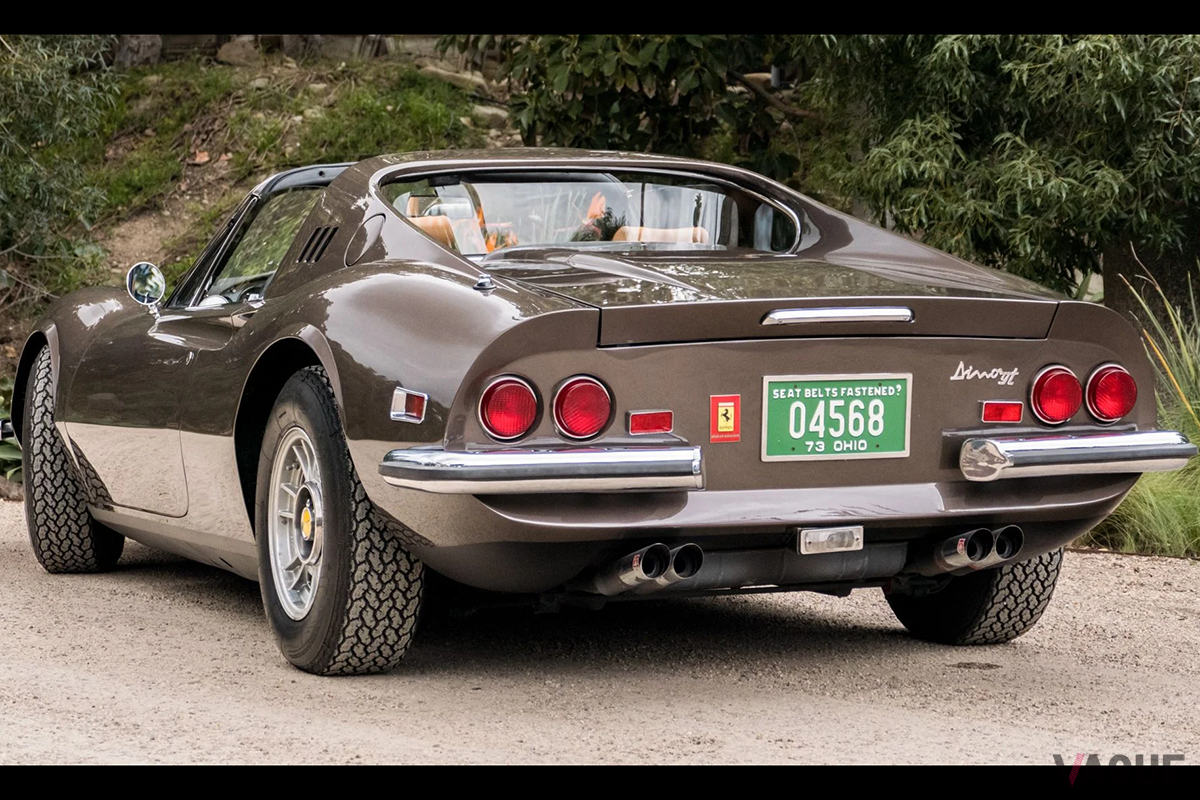 オークションに出品予定の1973年式フェラーリ「ディーノ246GTS」(c)BROAD ARROW AUCTIONS