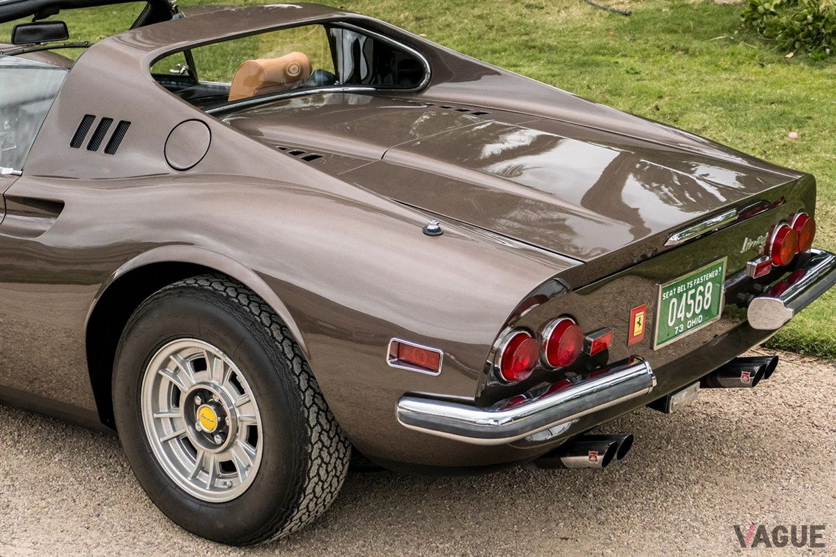 オークションに出品予定の1973年式フェラーリ「ディーノ246GTS」(c)BROAD ARROW AUCTIONS