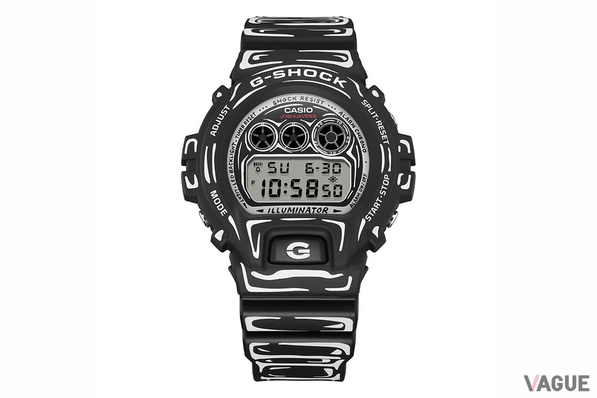 丸型×三つ目の「6900」をベースとした「DW-6900JV-1JR」はブラックを基調としたマットな仕上がり。