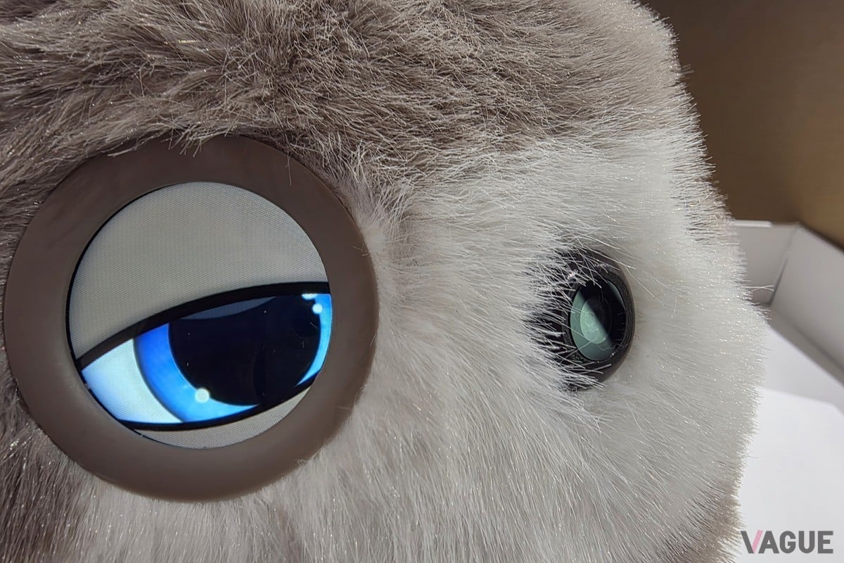 豊かな感情を表現する瞳。高度な機能競争から距離を置き、情緒的なリアクションの質を高めることに特化している