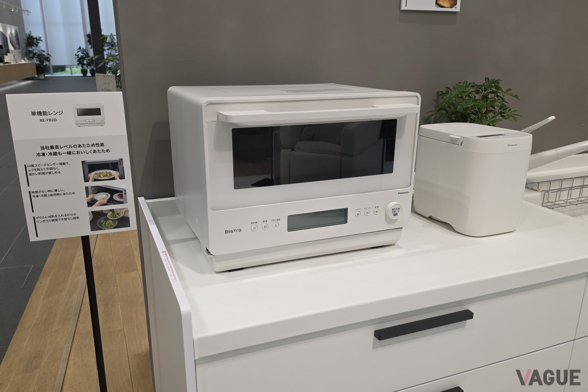 (左) 電子レンジNE-FB2D、（右） コンパクトベーカリーSD-CB1