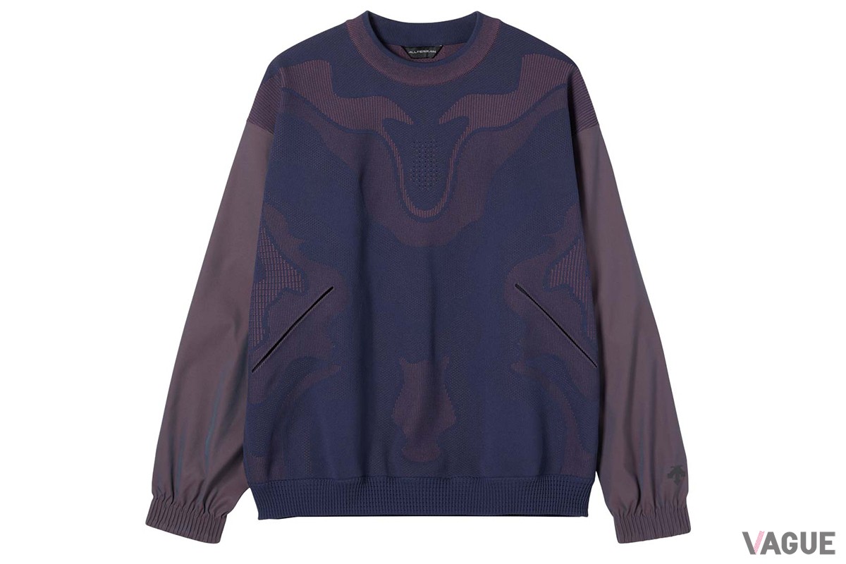 FUSIONKNIT HYBRID CREWNECK（ラスターパープル）：4万4000円