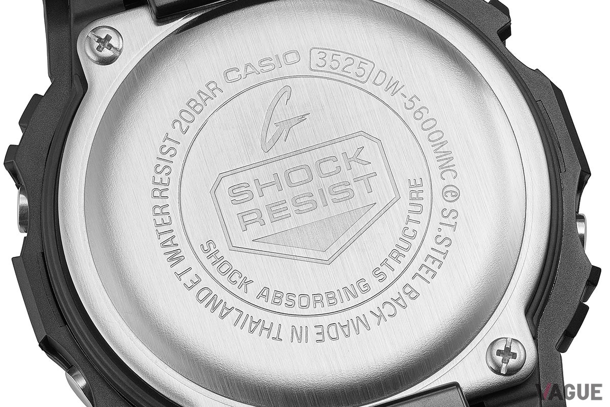 耐衝撃構造や20気圧防水と、G-SHOCKならではのタフネスを搭載。